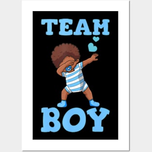 Gender Reveal Party Team Boy Posters and Art